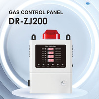 Pengontrol Gas 1/2/3/4 Saluran yang Dapat Diatur untuk Panel Kontrol Alarm Gas Beracun dan Mudah Terbakar Industri LEL LPG CH4 O2 CO2