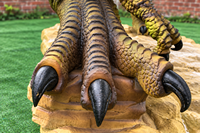 Dinosaure animatronique grandeur nature personnalisable, fonctionnant sur batterie, pour intérieur/extérieur, pour adultes et enfants, décoration de parc d'attractions