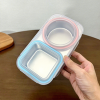 Boîtes à collation en acier inoxydable à 2 compartiments, boîtes à collation en métal avec couvercle, récipients de stockage alimentaire réutilisables