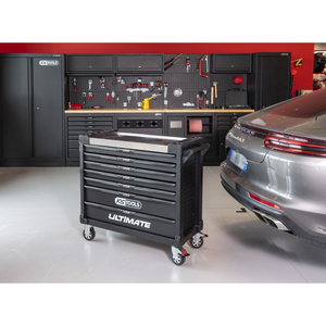 Armoire à outils XL à 7 tiroirs en métal de conception compacte 677 pièces équipées de mécanismes de glissement en douceur - Product Image 6