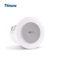 Haut-parleur encastré Thinuna CS-706 IP55 étanche 6W avec couvercle arrière pour salle d'opération, sauna, salle de bain et usine de transformation alimentaire