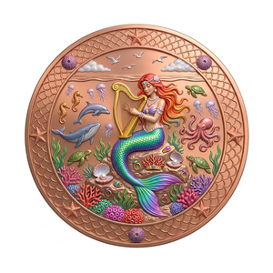 Moneda Conmemorativa de Arte de 1oz de Cobre Fino con Relieve Detallado de Hada del Bosque y Jardín Encantado, <span class=keywords><strong>Obra</strong></span> <span class=keywords><strong>Maestra</strong></span> Intrincada - Product Image 1