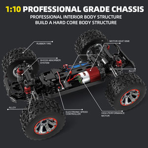 2,4G <span class=keywords><strong>Rc</strong></span> <span class=keywords><strong>Hummer</strong></span> <span class=keywords><strong>H2</strong></span> 1:10 <span class=keywords><strong>Rc</strong></span> Car off Road 4wd Car 7,4 V-1500MA 18650 Baterías recargables Cargador USB Velocidad en 50km,RC550 Cepillado - Product Image 5