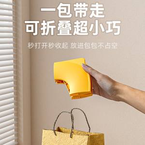 Asiento de inodoro plegable portátil para niños, color amarillo limón, para entrenamiento de ir al baño, para niños pequeños, con diseño de cuerpo recto grande, hecho de PP - Product Image 2