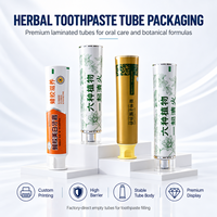 Tube Pasta Gigi Aluminium Plastik Food Grade dengan Logo Custom, Cetak UV, Kemasan Pompa Airless 50ml, Diameter 12.7-35mm
