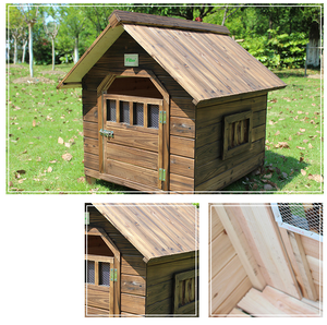 Caseta de madera para perros, Jaula de madera para exteriores - Product Image 5