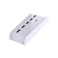 Adaptateur de concentrateur haute vitesse 5 ports USB Type-C avec extension pour PlayStation 5 Plug and Play-Comprend des accessoires de jeu