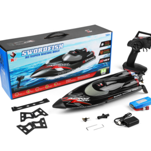 Flyxinsim <span class=keywords><strong>WLTOYS</strong></span> <span class=keywords><strong>WL916</strong></span> Barco RC Impermeable 2.4G Modelo de Carreras de Alta Velocidad Lancha Eléctrica con Control Remoto por Radio Juguetes de Regalo RC Wlt - Product Image 1