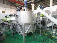 Ligne de lavage et de recyclage pour bouteilles HDPE post-consommation, machine de recyclage de bouteilles HDPE, ligne de lavage pour le recyclage des bouteilles HDPE