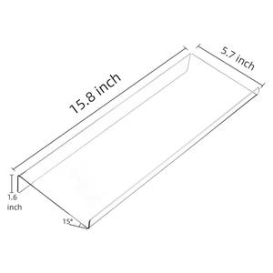 Lot de 2 supports de clavier inclinés en acrylique transparent, faciles et ergonomiques, pour l'école de bureau et les présentoirs. - Product Image 2