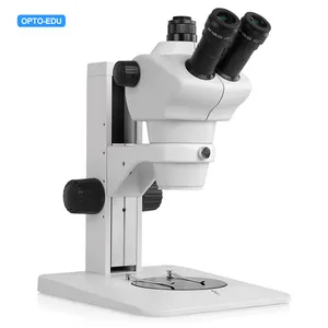 OPTO-EDU A23.1501-T3 8x-50x Trinoculaire Zoom Microscope Stéréo