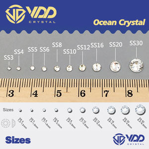 VDD 058 Golden Shadow SS3-SS30 verre strass cristal Non Hotfix Flatback pierres diamant pour bricolage Nail Art accessoires - Product Image 4