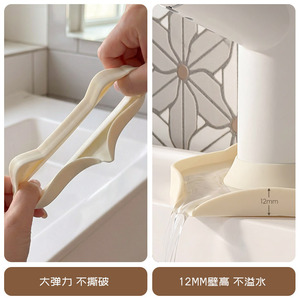 Silicone Faucet Drip Tray 109mm X 106mm For Kitchen Bathroom Sink Water Drainage Mat Minimalist Design Easy Installation - Product Image 4