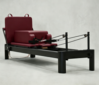 Reformer de Pilates en aluminium durable de haute qualité, blanc et noir, pour studio et usage domestique