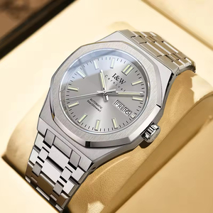 Relojes Mecánicos Automáticos de Buceo para Hombre, Esfera de 41 mm, Acero Inoxidable, Cristal de Alta Calidad, Reserva de Energía, Sumergibles hasta 50 m - Product Image 1