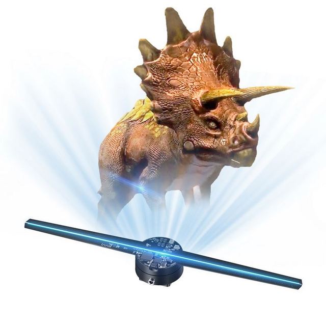 15 Years Factory Nightclub Wi-fi 3d Hologram Fan Led Holographic Projector Deliver Door