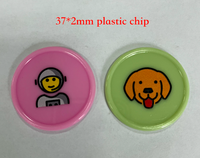 Jetons en plastique personnalisés avec vos logos - Vente en gros de jetons personnalisés pour jeux, durables, non toxiques, écologiques, 25x2mm, pour fêtes de casino