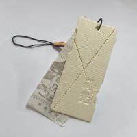 Étiquettes volantes en relief ZP-Custom avec design en papier coloré Matériau texturé de luxe pour l'industrie du vêtement et les accessoires de mode