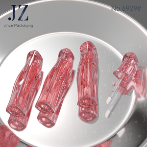 Jinze Transparent Lipgloss With Curve Shape Packaging For Makeup <strong>Lip</strong> Glaze Tube - Product Image 3