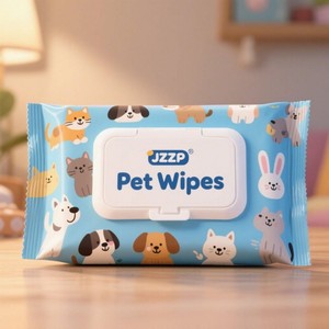 Toallitas húmedas para mascotas biodegradables orgánicas OEM al por mayor piel sensible y desechable material de papel suave adecuado para gatos y perros - Product Image 3