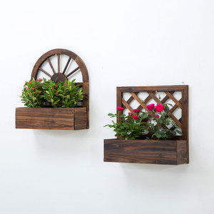 Support mural en bois pour Pot de fleurs, support de <span class=keywords><strong>jardinière</strong></span>, pour l'intérieur, l'<span class=keywords><strong>extérieur</strong></span>, la maison, le salon, le balcon, présentoir de décoration - Product Image 3