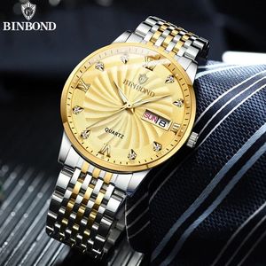 Binbond 3034 B3034 Famous Brand Sport <b>Watch</b> Casual Stainless Steel New Quartz <b>Watches</b> <b>Men</b> Luxury Wrist <b>Waterproof</b> Wristwatches - Product Image 3