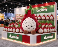 Peluche Fruit du Dragon Mignonne en Forme de Fruit, Poupée en Peluche pour Décoration de Chambre d'Enfant, Cadeau Personnalisé, Peluche Fruit du Dragon Faite sur Mesure