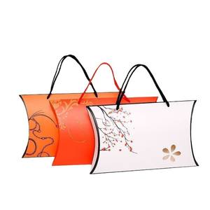 กล่องของขวัญกระดาษสีแดงส้มขาวเขียวพร้อมหูหิ้วสำหรับบรร<span class=keywords><strong>จ</strong></span>ุผ้าพันคอ - Product Image 5