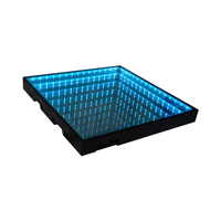 Plancher de danse LED 3D Eanma, miroir infini, LED RGB, mode de contrôle DJ DMX512, ABS + verre trempé, gradation, scène, fête, mariage