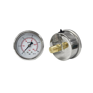 AKS Industrielles Split-Druckmessgerät 63mm, 0-10 Bar Messbereich, Axiale Montage mit 1/4 Zoll NPT-Gewinde, CE-Zertifiziert - Product Image 3