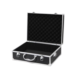 Valigetta di alluminio strumento di barbiere difficile da trasporto del metallo dura di alluminio di caso di attrezzature professionali attache strumento di caso di immagazzinaggio - Product Image 2