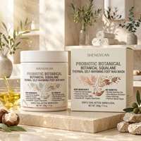 Masque de Soin Auto-Chauffant pour les Pieds au Squalane Fermenté – Hydratation Botanique pour Pieds et Talons Secs et Rugueux – OEM ODM Marque Privée