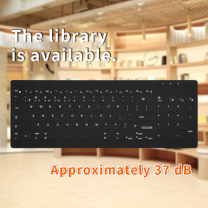 คีย์บอร์ดแบบพกพาแบบ USB Type-C แบบ3โหมดกันน้ำทำจากเยื่อเงียบ96คีย์ - Product Image 4