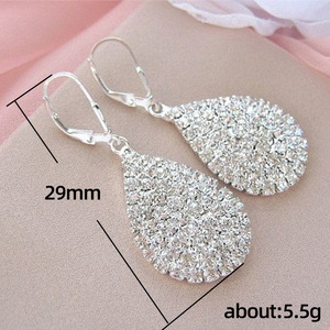 Orecchini a Perno con Cristalli per Donne, Stile da Ufficio, Uso Quotidiano, Accessori di Moda - Product Image 1