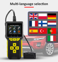 Escáner automático OBDII BT80 12V herramienta de diagnóstico de coche de voltaje para diagnóstico de vehículos y escaneo de Analizador de motor