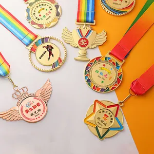Medaglia per bambini premio per la crescita della scuola materna personalizzata targa commemorativa per bambini giochi da competizione in metallo Tag