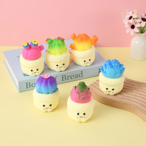 Juguete de Peluche de Cactus, Juguete Musical Antiestrés, Juguete Sensorial de Silicona para Apretar, Decoración de Escritorio para Niños y Adultos - Product Image 2