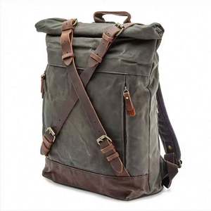 Free Sample Travel Folding Motorbike <b>Bags</b> Backpack Waxed Canvas Waterproof Rear Rack Motor <b>Bike</b> <b>Saddle</b> <b>Bag</b> - Product Image 4