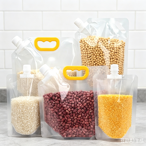 Best Selling 10L Large Capacity Clear Spout <b>Bag</b> For Bulk Grain <b>Rice</b> Cereal Preservation - Product Image 1