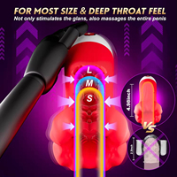APP masturbador masculino juguetes sexuales para hombres 4 en 1 vibrador de pene bomba de vagina de bolsillo 7 Modo de empuje con lamer juguete sexual masculino adulto