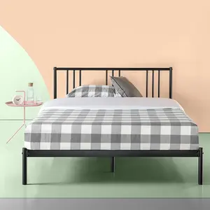 Yeni stil metal yatak mobilya demir çerçeve tek/çift/kral boyutu metal yatak daire için-loft-otel-ev