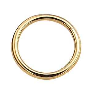 Wholesale <strong>14k</strong> Solid Gold Segment Ring Vintage Wedding <strong>Nose</strong> Ring Hoop <strong>Stud</strong> Waterproof Septum Ear Helix Piercing Jewelry Clicker - Product Image 3