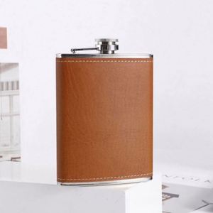 Flacon à liqueur moderne de haute qualité, bouteille d'alcool portable, flacon de poche en acier inoxydable, pour whisky, vin, camping, extérieur, 6/7/8 OZ - Product Image 5
