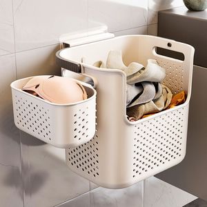 Laundry <b>Basket</b> Storage Bin Rectangle <b>Large</b> Capacity Durable Household Clothes Organizer for Bathroom Toilet Dormitory - Product Image 3