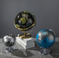 Globe terrestre tout-en-un en anglais, petite taille, adapté au bureau, au bureau d'étude, au salon, à la décoration de la maison, comme cadeau