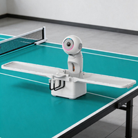 Máquina Automática de Lanzamiento de Pelotas de Tenis de Mesa, Robot Profesional de Ping Pong con Rotación y Colocación Aleatorias para Entrenamiento