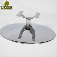 Base de chaise pivotante en métal robuste, piédestal rond en acier inoxydable avec support de montage en aluminium pour usage commercial en extérieur