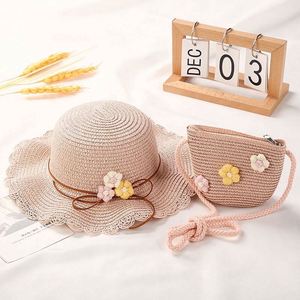 New Collection Straw <b>Hat</b> 2023 Kids Straw <b>Hat</b> <b>Bag</b> Set - Product Image 5
