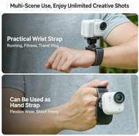 Sunnylife Insta360 GO Ultra – sangle magnétique à dégagement rapide, bracelet réglable, ensemble de sangles en velcro