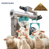 Équipement pour volaille de ferme d'alimentation automatique machine à granulés d'alimentation animale 1-2 t/h